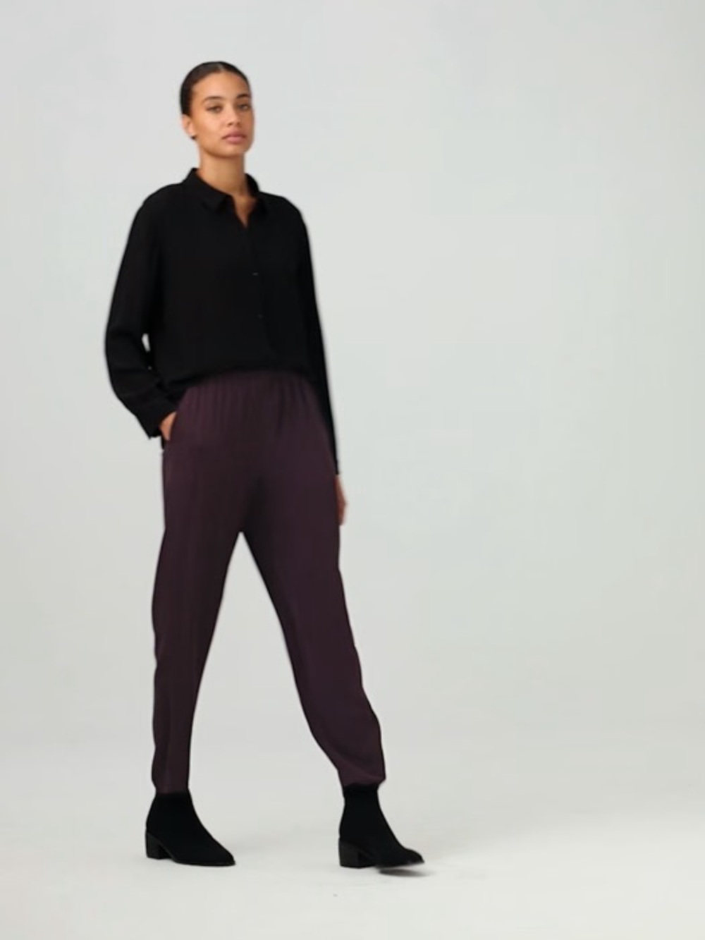 Eileen Fisher Plum Track Joggers